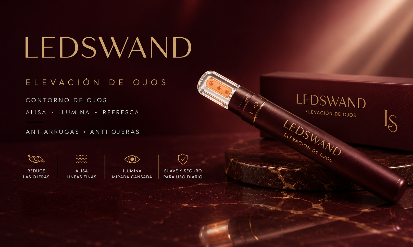LEDSWAND Elevación de Ojos para alisar, iluminar y refrescar el contorno